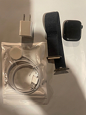 Used Apple Watch Series 7 45mm Black Aluminum Case GPS with Midnight Sport Loop