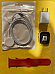 Apple Watch Series 9 41mm A2982 Rose Gold GPS & Cellular with Red Band S/M